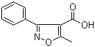 5-甲基-3-苯基异恶唑-4-羧酸分子结构 (CAS 1136-45-4)