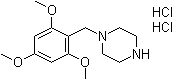 1-[(2,4,6-三甲氧基苯基)甲基]哌嗪二盐酸盐分子结构 (CAS 113698-83-2)