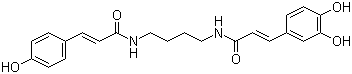 N-p-Coumaroyl-N'-caffeoylputrescine molecular structure (CAS 1138156-77-0)