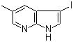 3-Iodo-5-methyl-1H-pyrrolo[2,3-b]pyridine molecular structure (CAS 1138443-83-0)