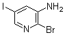结构式 CAS# 1138444-06-0, 2-溴-5-碘-3-吡啶胺