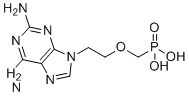 P-[[2-(2,6-二氨基-9H-嘌呤-9-基)乙氧基]甲基]-膦酸分子结构 (CAS 113852-41-8)