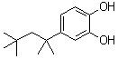 structure of CAS# 1139-46-4, 4-(1,1,3,3-Tetramethylbutyl)-1,2-benzenedioltert-Octylcatechol;4-tert-Octylcatechol; 4-tert-Octylpyrocatechol; NSC 163999; p-tert-Octylcatechol; p-tert-Octylpyrocatechol