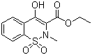 2-Methyl-4-hydroxy-2H-1,2-benzothiazine-3-carboxylic acid ethyl ester 1,1-dioxide  molecular structure (CAS 113913-36-3)