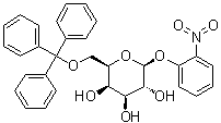 2-Nitrophenyl 6-O-(triphenylmethyl)-beta-D-galactopyranoside molecular structure (CAS 114102-89-5)
