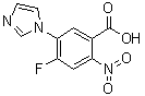 4-Fluoro-5-(1H-imidazol-1-yl)-2-nitrobenzoic acid molecular structure (CAS 1141669-65-9)