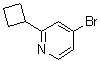 structure of CAS# 1142194-11-3, 4-Bromo-2-cyclobutylpyridine