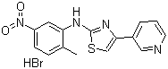 N-(2-Methyl-5-nitrophenyl)-4-(3-pyridinyl)-2-thiazolamine hydrobromide molecular structure (CAS 1143459-81-7)