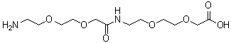 17-Amino-10-oxo-3,6,12,15-tetraoxa-9-azaheptadecanoic acid molecular structure (CAS 1143516-05-5)