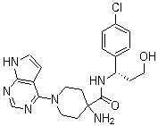 Capivasertib molecular structure (CAS 1143532-39-1)