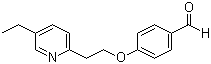 structure of CAS# 114393-97-4, 4-[2-(5-Ethyl-2-pyridinyl)ethoxy]benzaldehyde