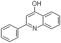 结构式 CAS# 1144-20-3, 2-苯基喹啉-4-醇; 4-羟基-2-苯基喹啉