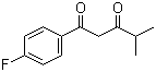 结构式 CAS# 114433-94-2, 1-(4-氟苯基)-4-甲基戊-1,3-二酮