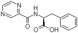 structure of CAS# 114457-94-2, N-(2-Pyrazinylcarbonyl)-L-phenylalanine;(2S)-3-phenyl-2-(pyrazine-2-carbonylamino)propanoic acid