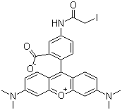 Tetramethylrhodamine-4-iodoacetamide molecular structure (CAS 114458-99-0)