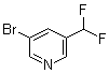 3-Bromo-5-(difluoromethyl)pyridine molecular structure (CAS 114468-04-1)