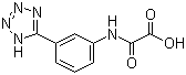 structure of CAS# 114607-46-4, Acitazanolast;N-[3-(1H-Tetrazol-5-yl)phenyl]oxamidic acid; Oxo[[3-(1H-tetrazol-5-yl)phenyl]amino]acetic acid