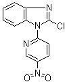 structure of CAS# 1146080-31-0, 2-Chloro-1-(5-nitro-2-pyridinyl)-1H-benzimidazole