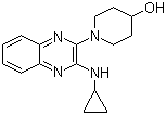 1-[3-(Cyclopropylamino)-2-quinoxalinyl]-4-piperidinol molecular structure (CAS 1146080-49-0)