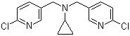 6-Chloro-N-[(6-chloro-3-pyridinyl)methyl]-N-cyclopropyl-3-pyridinemethanamine molecular structure (CAS 1146080-51-4)