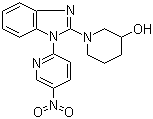 1-[1-(5-Nitro-2-pyridinyl)-1H-benzimidazol-2-yl]-3-piperidinol molecular structure (CAS 1146080-62-7)