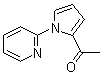 结构式 CAS# 1146080-86-5, 1-[1-(2-吡啶基)-1H-吡咯-2-基]乙酮