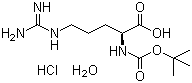 N-Boc-L-arginine hydrochloride monohydrate molecular structure (CAS 114622-81-0)