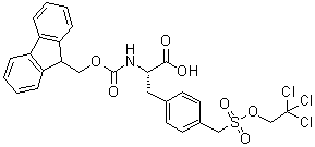 N-[(9H-Fluoren-9-ylmethoxy)carbonyl]-4-[[(2,2,2-trichloroethoxy)sulfonyl]methyl]-L-phenylalanine molecular structure (CAS 1146758-11-3)