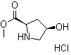 (2R,4R)-4-Hydroxypyrrolidine-2-carboxylic acid methyl ester hydrochloride molecular structure (CAS 114676-59-4)