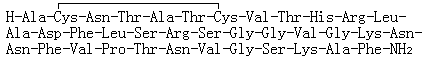 Chicken calcitonin gene-related peptide molecular structure (CAS 114679-42-4)