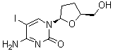 2',3'-Dideoxy-5-iodocytidine molecular structure (CAS 114748-57-1)