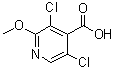 3,5-Dichloro-2-methoxy-4-pyridinecarboxylic acid molecular structure (CAS 1147979-40-5)