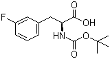 Boc-L-3-Fluorophenylalanine molecular structure (CAS 114873-01-7)