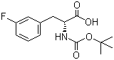 Boc-3-fluoro-D-phenylalanine molecular structure (CAS 114873-11-9)