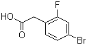 4-Bromo-2-fluorophenylacetic acid molecular structure (CAS 114897-92-6)