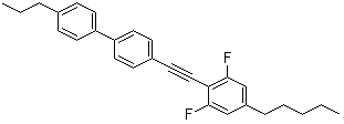 4-[2-(2,6-Difluoro-4-pentylphenyl)ethynyl]-4'-propyl-1,1'-biphenyl molecular structure (CAS 1149373-93-2)
