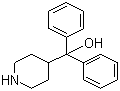structure of CAS# 115-46-8, alpha,alpha-Diphenyl-4-piperidinomethanol;gamma-Pipradol; Azacyclonol