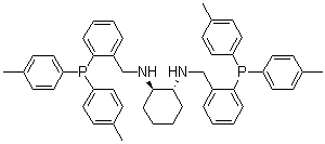 (1R,2R)-N1,N2-Bis[[2-[bis(4-methylphenyl)phosphino]phenyl]methyl]-1,2-cyclohexanediamine molecular structure (CAS 1150113-65-7)