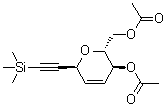 (2R,3S,6S)-3-(Acetyloxy)-3,6-dihydro-6-[2-(trimethylsilyl)ethynyl]-2H-pyran-2-methanol 2-acetate molecular structure (CAS 115029-76-0)