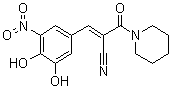 (alphaE)-alpha-[(3,4-Dihydroxy-5-nitrophenyl)methylene]-beta-oxo-1-piperidinepropanenitrile molecular structure (CAS 1150310-15-8)