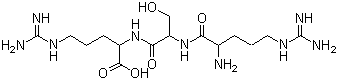 Argininyl-serinyl-arginine molecular structure (CAS 115035-42-2)