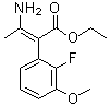 (alphaZ)-alpha-(1-Aminoethylidene)-2-fluoro-3-methoxybenzeneacetic acid ethyl ester molecular structure (CAS 1150560-40-9)