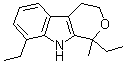 structure of CAS# 115066-03-0, 1,8-Diethyl-1,3,4,9-tetrahydro-1-methylpyrano[3,4-b]indole;RAK 802