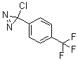 3-Chloro-3-[4-(trifluoromethyl)phenyl]-3H-diazirine molecular structure (CAS 115127-52-1)
