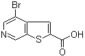 结构式 CAS# 1151512-25-2, 4-溴噻吩并[2,3-c]吡啶-2-羧酸