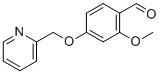 structure of CAS# 1151539-21-7, 2-Methoxy-4-(pyridin-2-ylmethoxy)benzaldehyde