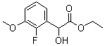 2-Fluoro-alpha-hydroxy-3-methoxybenzeneacetic acid ethyl ester molecular structure (CAS 1151564-10-1)