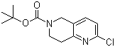 structure of CAS# 1151665-15-4, tert-Butyl 2-chloro-7,8-dihydro-1,6-naphthyridine-6(5H)-carboxylate
