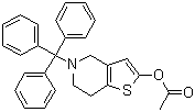 4,5,6,7-Tetrahydro-5-(triphenylmethyl)-thieno[3,2-c]pyridin-2-ol 2-acetate molecular structure (CAS 1151904-83-4)