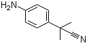 2-(4-Aminophenyl)-2-methylpropanenitrile molecular structure (CAS 115279-57-7)